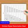 9x9 Multiplication & Division Dictation Paper for Primary School Math Practice