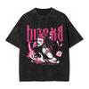 Anime Hunter X Hunter Printed Tshirt Mens and Womens Washed Tshirt High Quality Vintage Cotton Tshirt Harajuku YK Top
