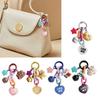 Unique Moon Cloud Star Bell Heart Pendant Keychain Handmade Colorful Resin Keyring Accessory Handbag Accessories
