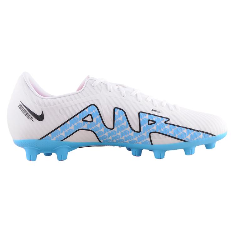 Nike Air Zoom Vapor 15 Academy Round Toe Lace-Up HG (Rubber Short Stud) Non-Slip Soccer Shoes Men Soccer Shoes White Blue DJ5632-146