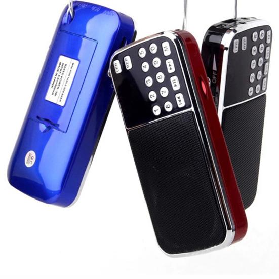 Y-501 FM Radio Digital Support TF Card USB AUX Portable LED Flashlight Audio Music Player Speaker for Mobile Phone