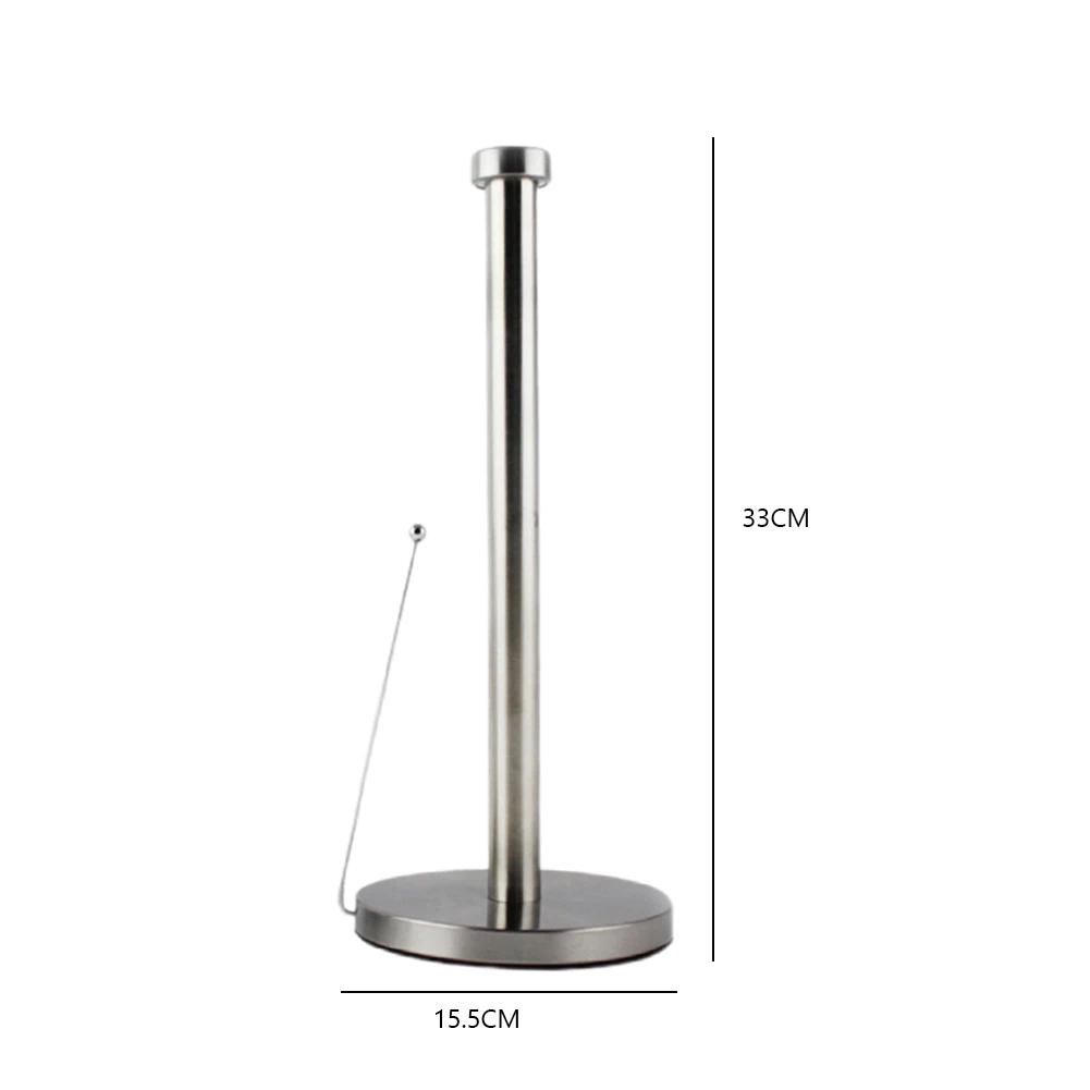Standing Toilet Paper Holder with Round Base Roll Paper Towel Rack Toilet Paper Dispenser for Kitchen Storage Organisation