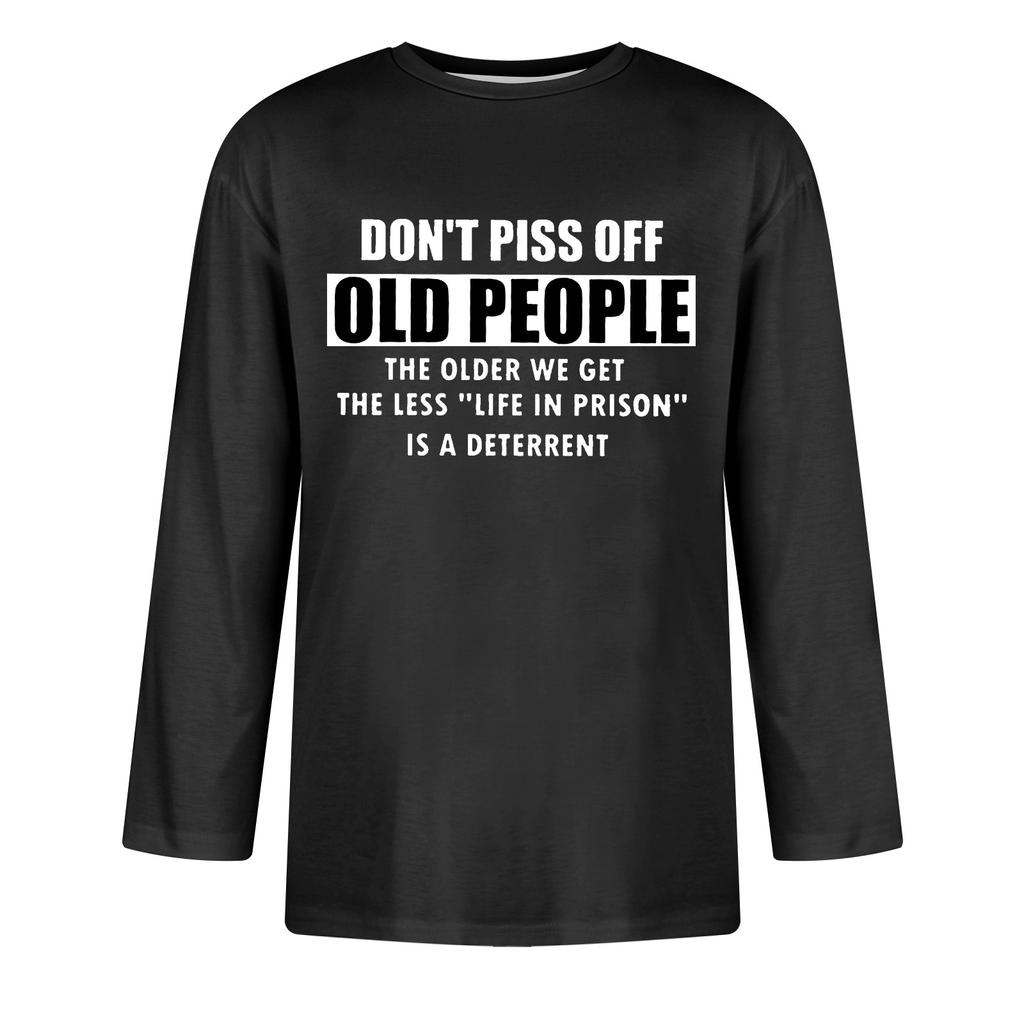 Men'S Round Neck Three-Quarters Sleeve Top Casual Fashion T-Shirt