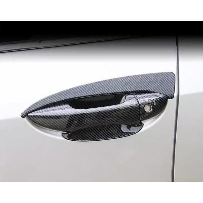 For Toyota Corolla  2014~2019 ABS Carbon Fiber Exterior Side Door Bowl Cup Cover