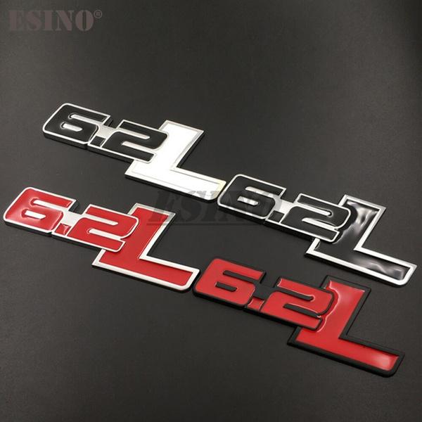 Έμβλημα σήματος από κράμα ψευδαργύρου πορτμπαγκάζ αυτοκινήτου 3D 6,2 λίτρων για Αυτοκόλλητο αυτοκόλλητο σήμα με στυλ πίσω πορτμπαγκάζ αυτοκινήτου για Ford Raptor SVT F150 F350