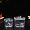 Anti-fall Acrylic Sugar Bowl With Spoon and Lid Condiment Container Seasoning Jar  Restaurant