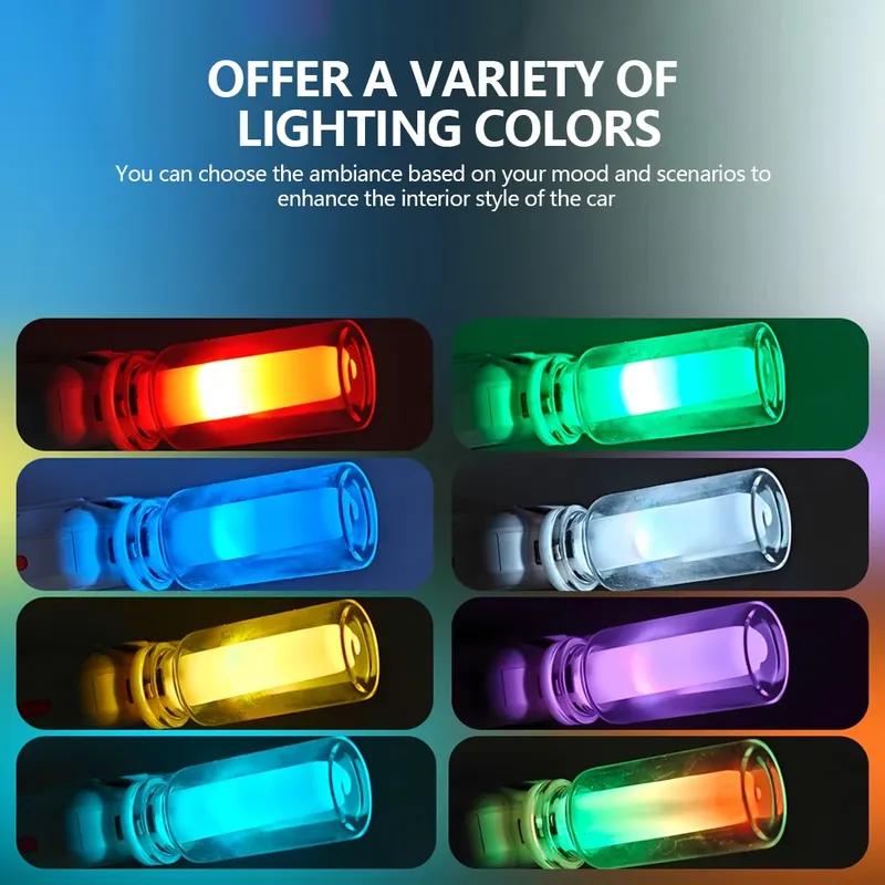 Universelle Auto-USB-LED-Kerzenstil-Lampe Retro 5V LED-Birnen Regenbogenfarbe Glühbirnen-Atmosphäre Dekorationslicht