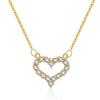 Mixed Color Zircon Clavicle Chain Minimalist Light Luxury 18k Gold Plated Fashion Necklace