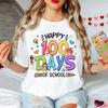 Camiseta Feliz 100 Dias de Aula Princesa Disney Professor Camiseta Escolar 100 Dias Bruh Engraçado Moletom 100 Dias de Aula