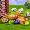 2pcs Cute Fruit Vegetable Food Storage Basket Mini Dolls Miniature Decoration