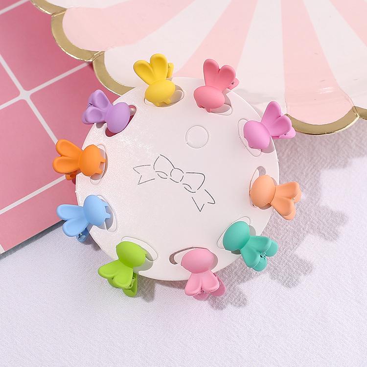 Candy Color Flower Cartoon Mini Hair Clips Baby Girls Bb Clip 10pcs Set