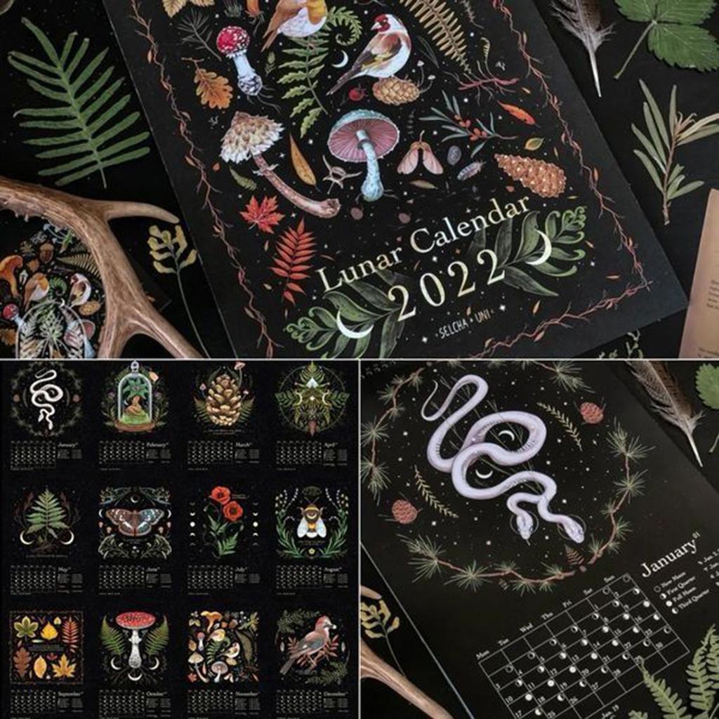 Moon Calendar 2023 Dark Forest Lunar Calendar To Start The New Year 