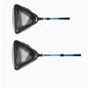 Fishing Net Folding Landing Net Collapsible Fishing Nets with Telescopic Pole Handle Durable Rubber Coating Knot less Mesh