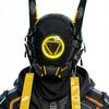 Cyberpunk Commander COS Helmet, Mechanical Armor, Technological Bar Gathering led Mask, Robot Mask