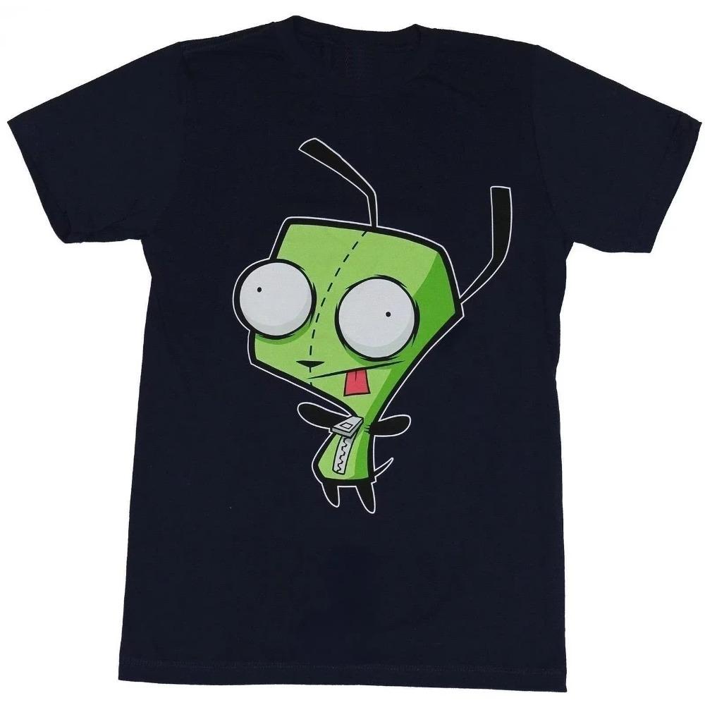 Кавайная футболка с графикой Invader Zim, счастливый Зим, готовый к обнимашкам, милая мультяшная футболка, мужская, женская, ретро футболка, футболка оверсайз