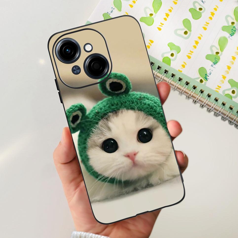 For Tecno Spark GO 1 / Spark GO 2025 / Pop 9 Phone Cover Case Cool Cartoon Dragon Space Man Cute Cat Funda Soft Black Silicone