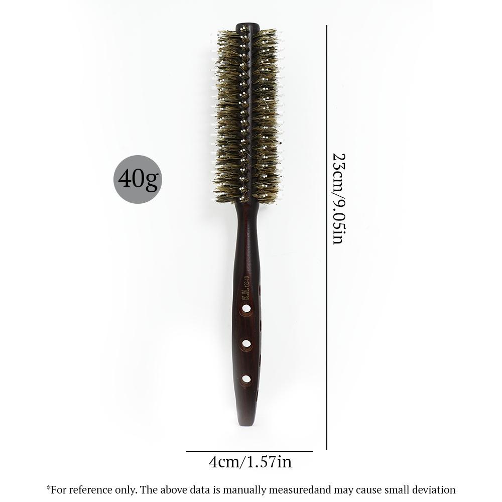 Borsten mit Holzgriff, runde Rollbürste, gerader Twill-Haarkamm, lockiger Haarkamm, professionelle Haarbürste, antistatische Bürste, Toupierbürste