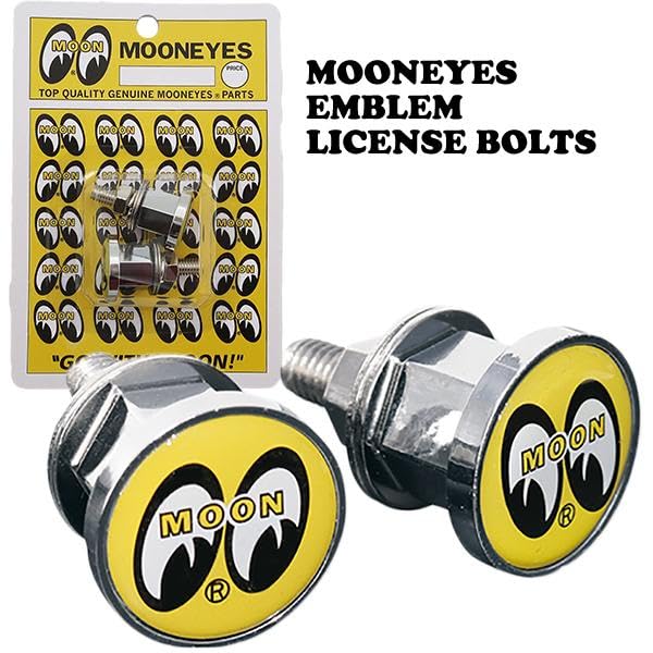 MOONEYES Emblem License Bolt Set of 2 (NB-AA113MNE-MON)