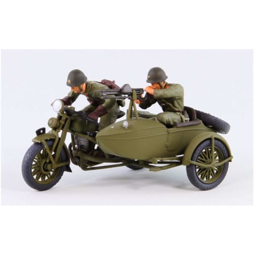 Pit Road Maßstab 1/35 Grand Armor Serie Japanische Armee Typ 97 Motorrad mit Beiwagen, Rikuo Plastikmodellbausatz G50