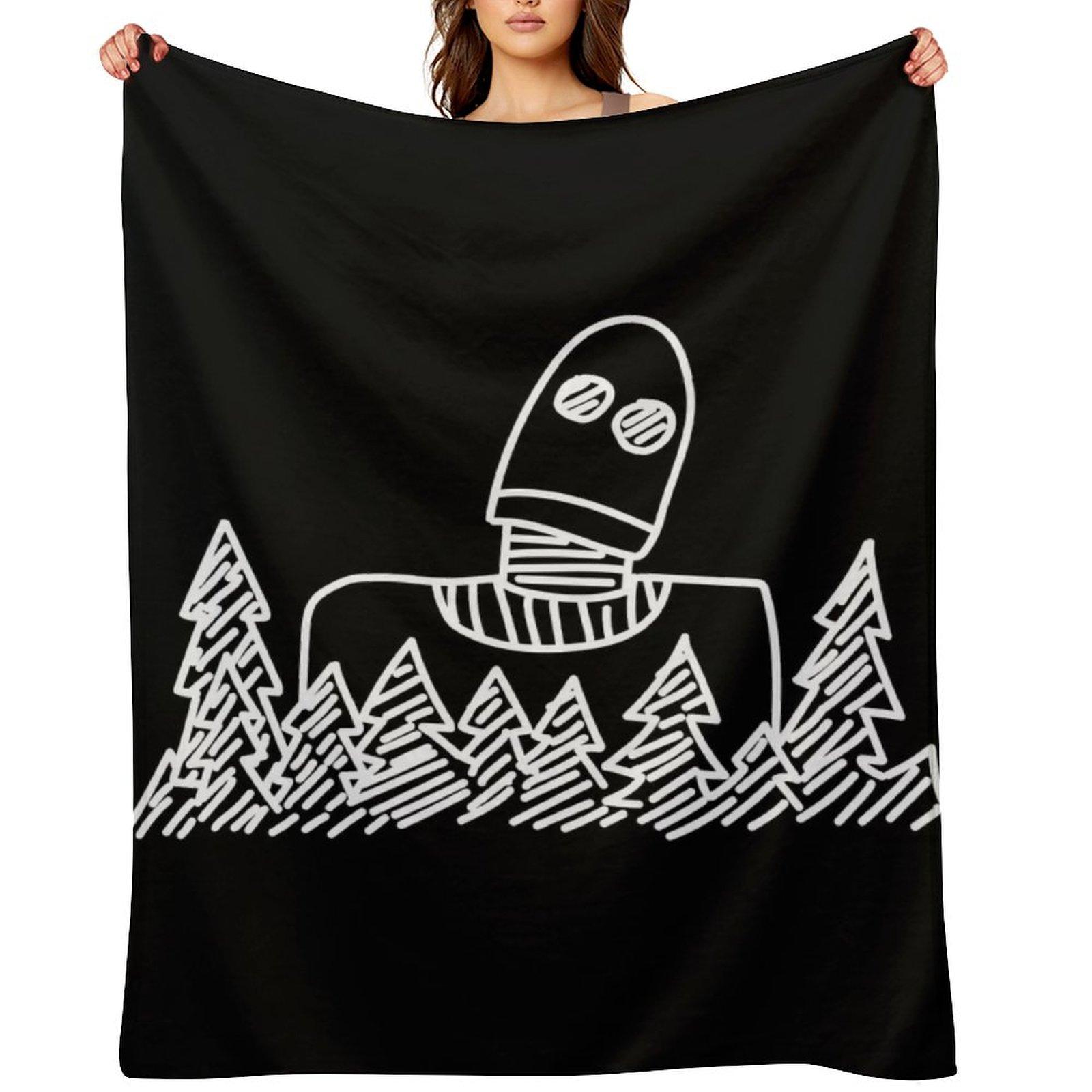 Iron Giant Throw Blanket Retros Camping warm winter Hair Blankets 30x40in