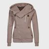 2026 Women's Sports Cardigan with Side Zipper and Hood