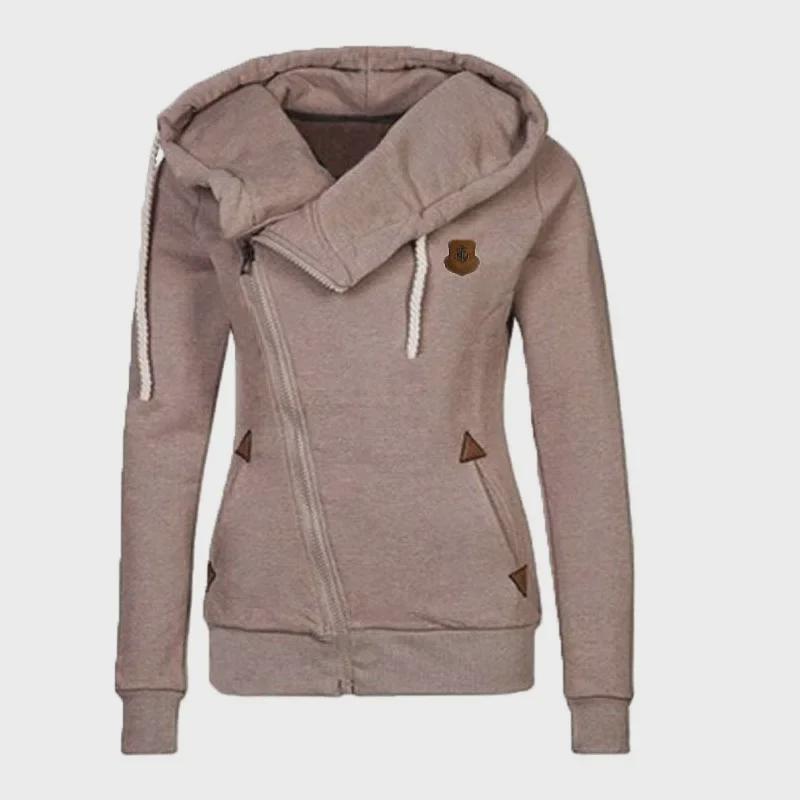 2026 Women's Sports Cardigan with Side Zipper and Hood