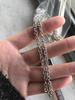 5yards/lot 3 4 5 6 Mm Stainless Steel O Link Chain Bulk Women Men's Chain Necklace Bulk Link Chains for Necklace Jewelry Making
