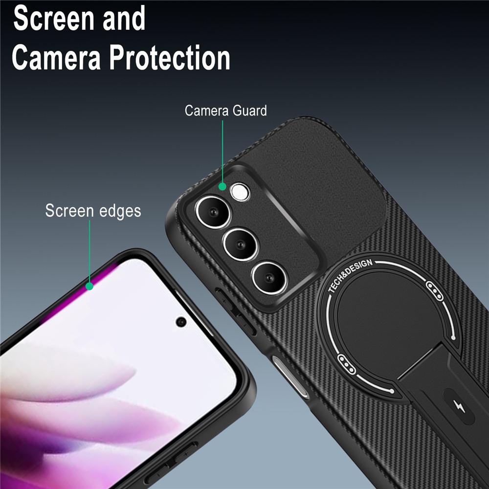 Hidden Magnetic Bracket Shockproof Phone Case For Xiaomi Redmi Note 14 Pro 5G 14 13 Pro Plus 15C 14C 13 13C A5 A3 Bumper Cover