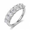 Elegant 50-Point Moissanite Egg-Shaped S925 Silver Ring - Luxurious Women's Fashion