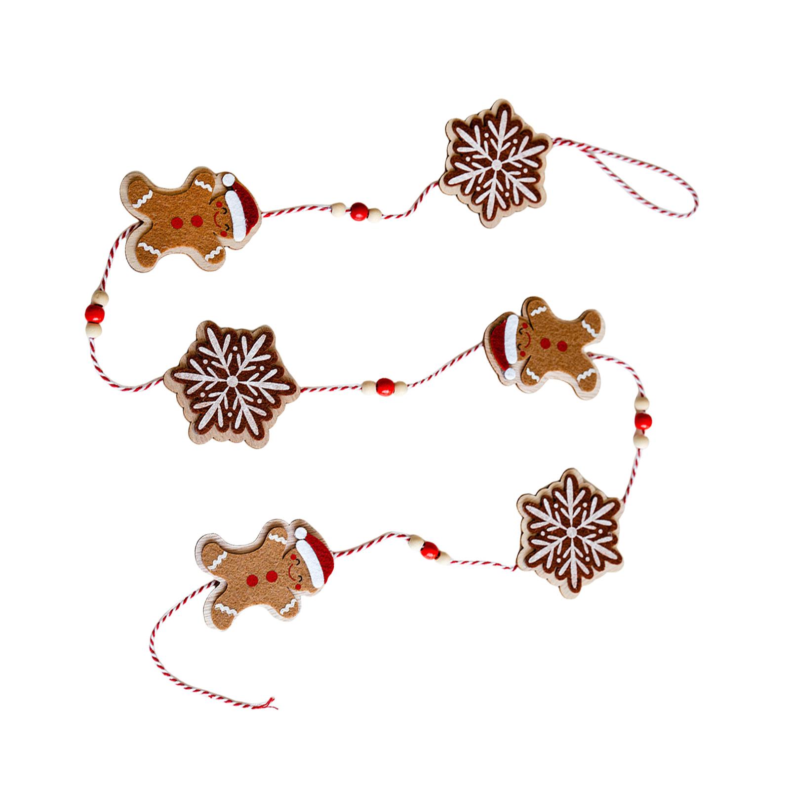 

Пряничный человечек в форме подвесного украшения для рождественской елки, украшения для дома, аксессуары для вечеринок B