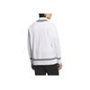 Adidas V-Neck Pullover Sweatshirt Soft Comfortable Skin-Friendly Solid Color Striped Men Sweatshirt White JE8309