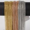 50/60cm Wholesale Stainless Steel Rolo Link Chain Necklaces For Women Men Accessories 10/20/30pcs/Lot Metal Necklace DIY Jewelry