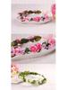 Korean Style Bridal Flower Headband – Wreath Headpiece for Weddings and Beach Vacations