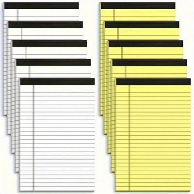 A5 Colorful Ruled Notepad, 50 Sheets Tear-Off Memo Pad