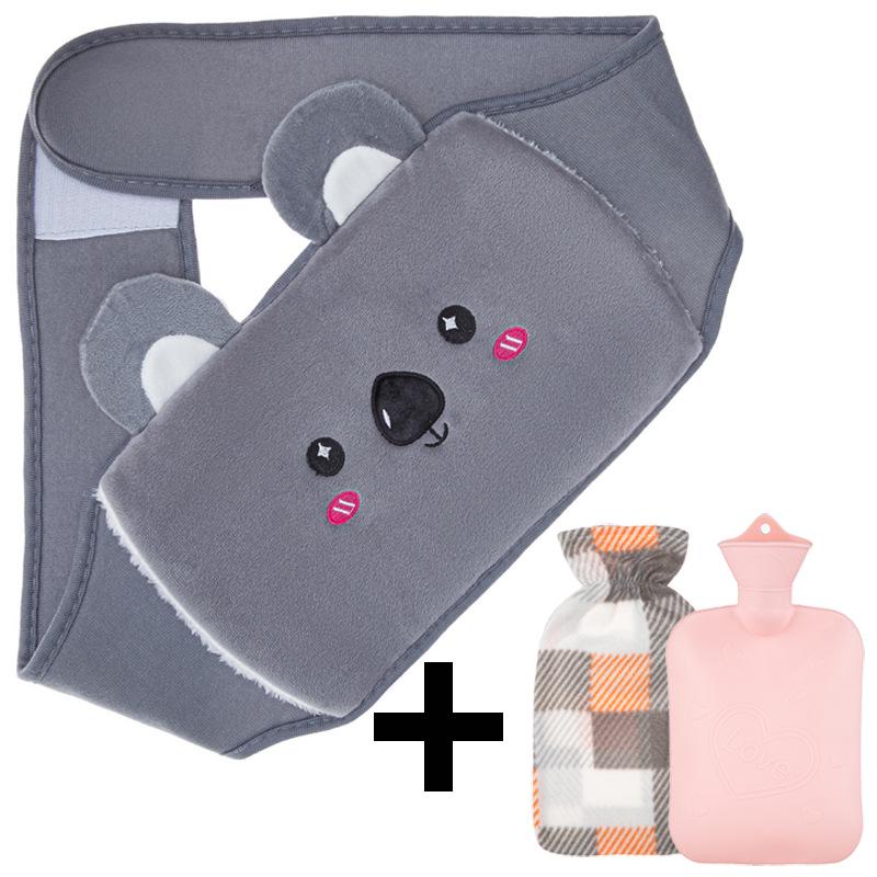 Set Protector Călduros Talie și Abdomen – Sticlă cu Apă Fierbinte Piese Three-Piece Încălzitor de Iarnă