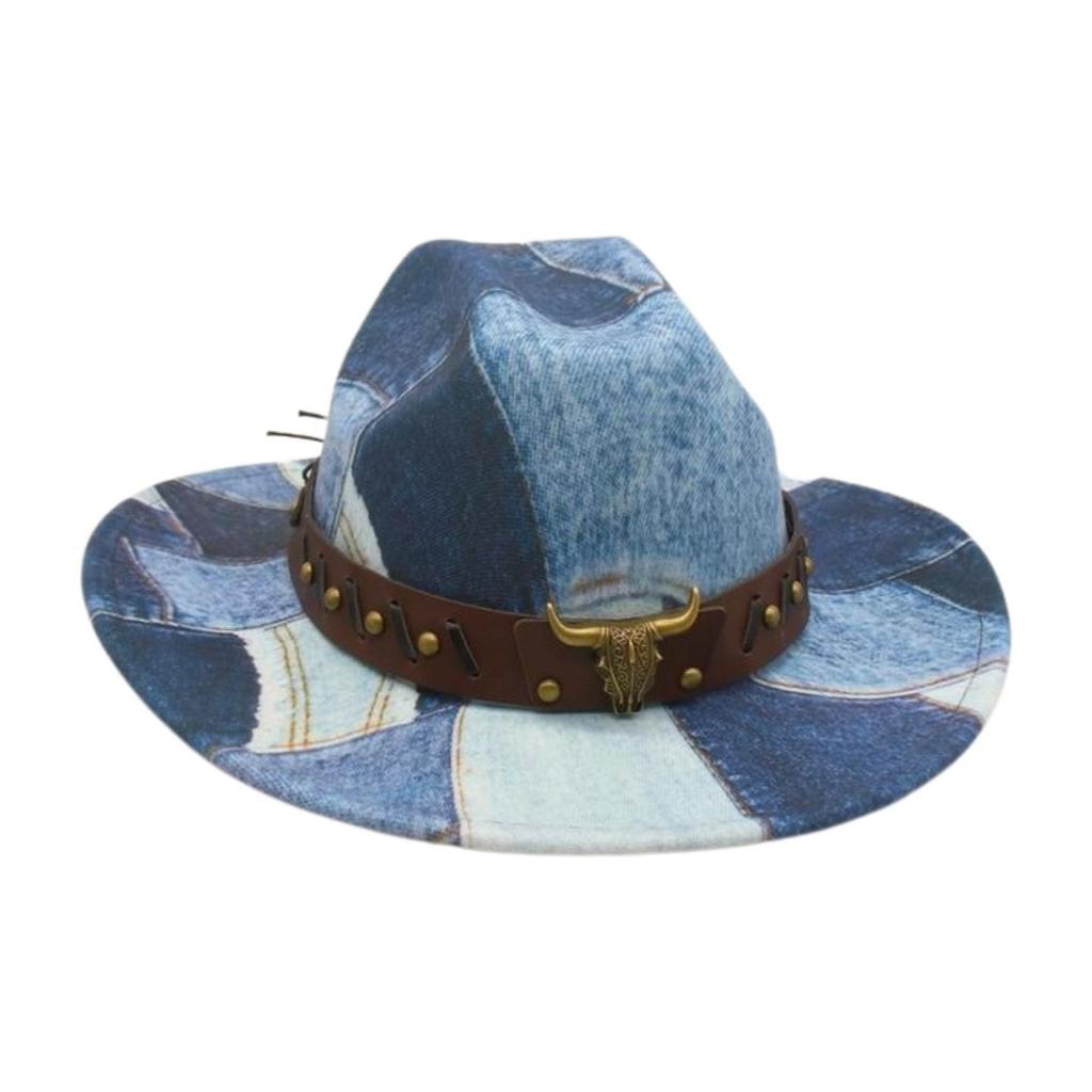 Travel Photography Vacation Stage Performance Jazz Hat Ethnic Style Fashion Street Shot Felt Hat Western Retro Cowboy Hat