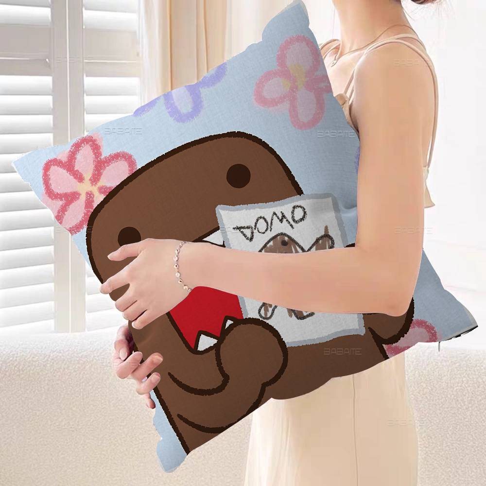 Cute Domo Kun Personalized Pillow Dust Cover Bedroom Kids Party Decoration Pillowcase Birthday Children Gift