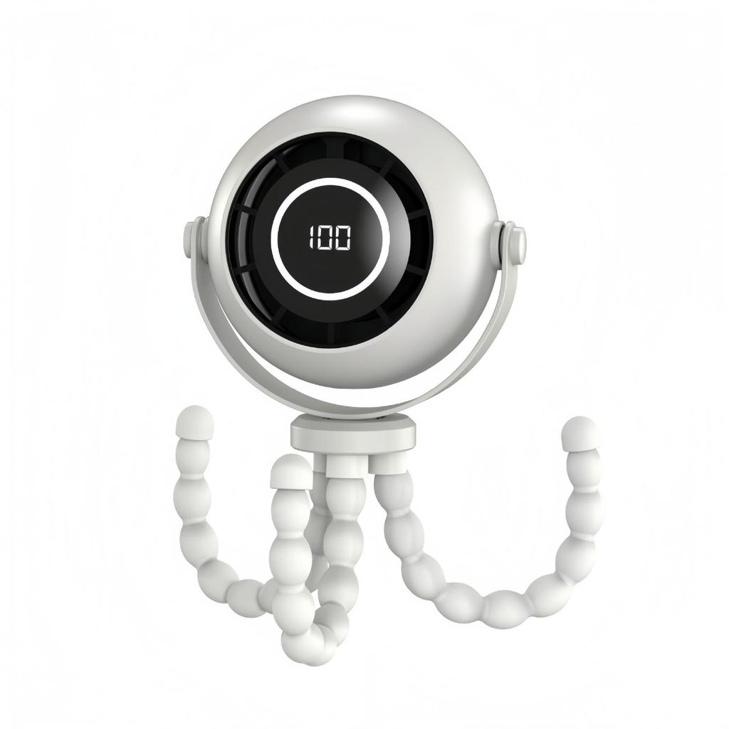 Octopus Mini USB Baby Stroller Fan: Portable Handheld Cooling for Outdoors