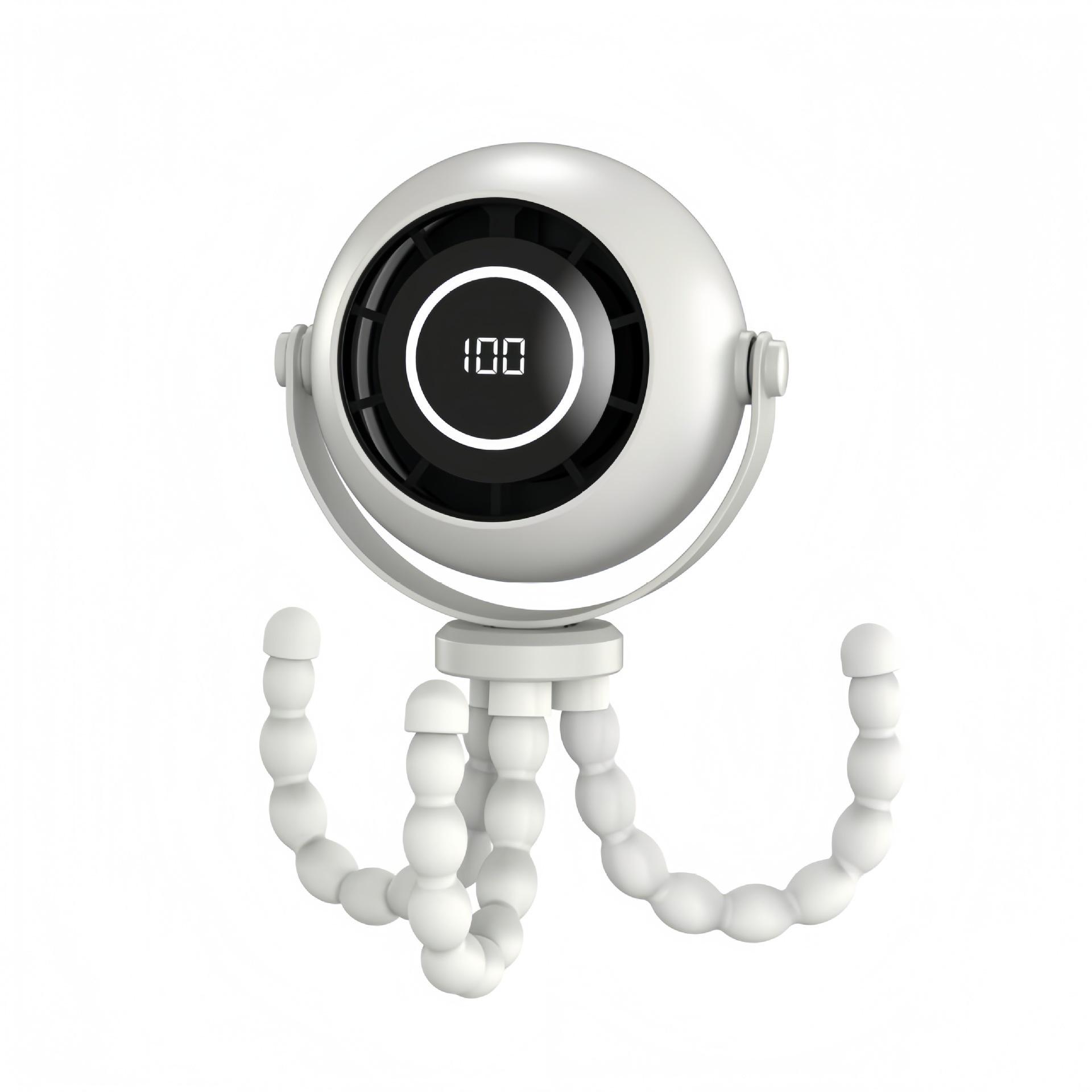 

Octopus Bendable Turbo Stroller Fan with Silent Mode, Digital Display, and Night Light 310x134x90mm