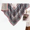 91 Retro Double-sided Velvet Large Square Scarf Women's New Spring and Autumn Foreign Style Fashion Cashew Flower Silk Scarf Neck Scarf Shawl