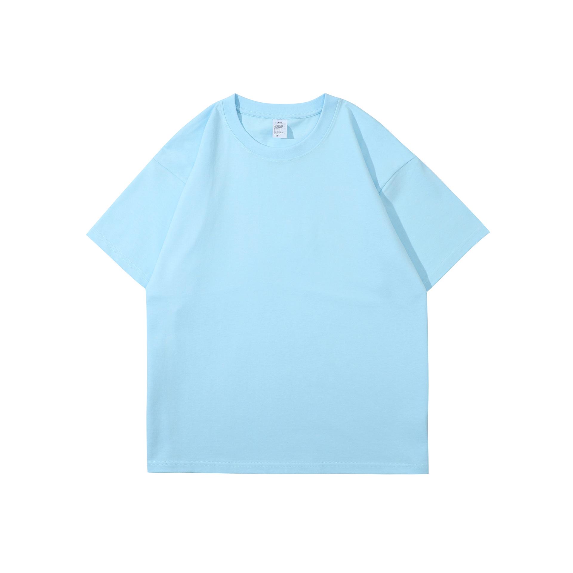 

Мужская и женская футболка с коротким рукавом и спущенным плечом из плотного гребенного хлопка 260 г/м² - Летняя футболка свободного кроя однотонная S