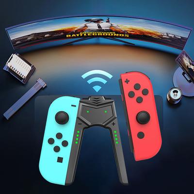 For Switch OLED Joy-Con Charging Grip Type C Charger Stand Play While Charging Handle Charger with Indicators Controller Charger