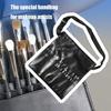 Portable Waist Pack For Makeup Tools With 22 Compartments PU Leather Storage Pouch Cosmetic Brush Holder For Travel