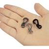 2.5 Cm Mini Aluminum Carabiner Clip Tiny Carabiners Set Spring Snap Keyring Hook For Camping Traveling Hiking Keychains Outdoorblack10pcs