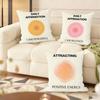 Daily Affirmations Cushion Cover Soft Plush Throw Pillow Cover  DoubleSided Printed Cushion Case  Cozy Sofa  Home Decor