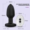 Anal Plug for Male with Light Up Vibrator Prostate Massager,360°Swing Modes Anal Toy with Remote Control for Couples Beginner Anal Training