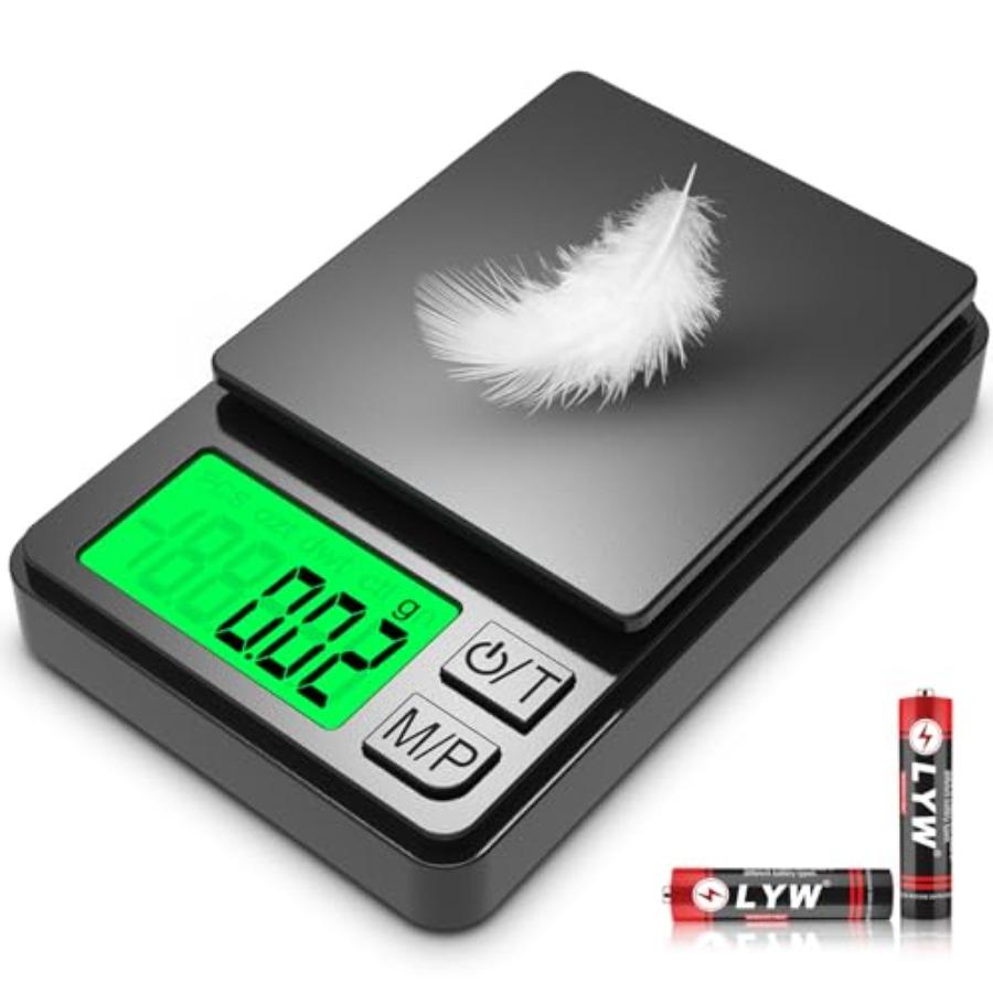 

Pocket Scale 1000g x 0.01g Precision Digital Kitchen Scale for Gold Jewelry Coffee Herb Travel Use Small Grams Ounces Grains Sc United States