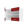 ULTRA High Glass Kitchen Cabinet L 80 Cm - Matt Red