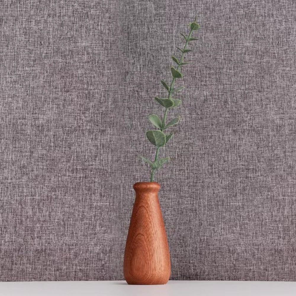 Minimalism Flowerpot Floral Arrangement Tabletop Decor Simple Wooden Vase  Office Desk