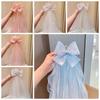 Bow Girls Head Gauze White Bridal Tulle Gift Veil Hair Clip  Photo Props